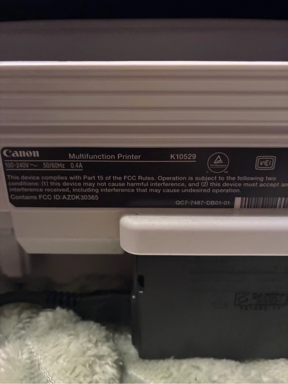 Canon PIXMA Black and White Compact Inkjet Printer never used.